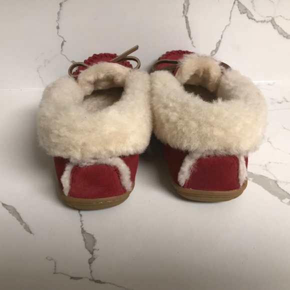 L. L. Bean Women’s Wicked Good Suede Moccasins US 5 M Dark Red - Picture 3 of 8